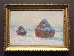 Wheatstacks, Snow Effect, Morning by Monet in the Getty Center, June 2016