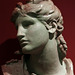 Tête du Gloria Victis , grès émaillé du sculpteur Antonin Mercié