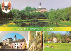 Vizitu urbon Přerov - bildkarto