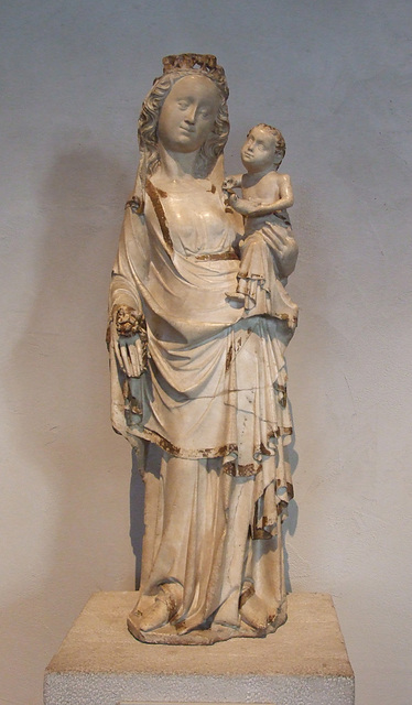 Marble Virgin and Child in the Cloisters, October 2010