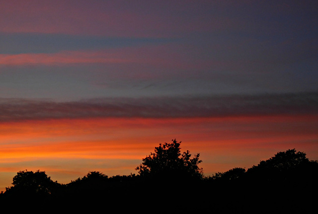 hier au coucher du soleil