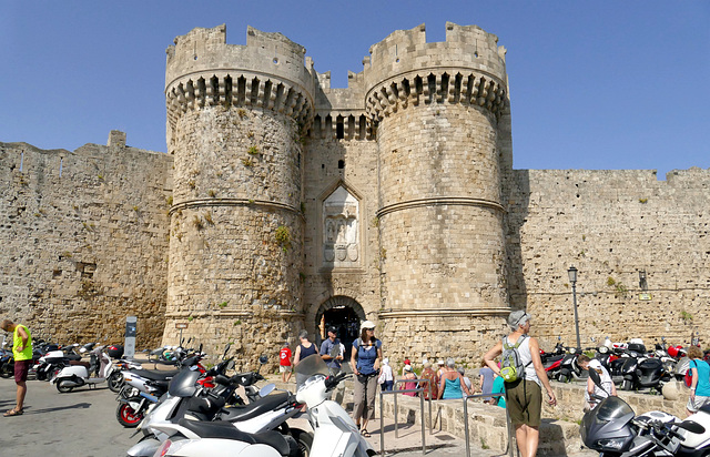 Rhodes- Marina gate