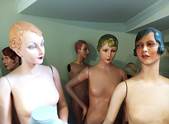 Vintage Mannequins at Manchester City Council costume collection.