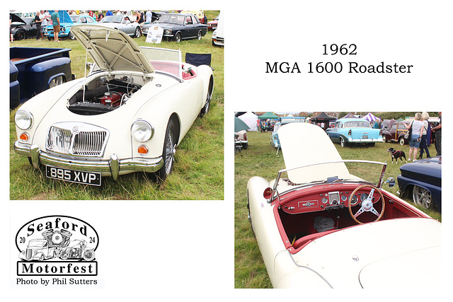 MGA 1600 Roadster 1962 Seaford Motorfest 23 6 2024