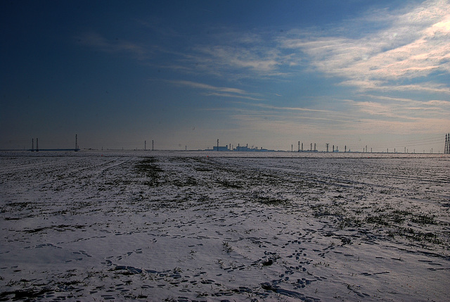 La Beauce , un paysage à vous couper le souffle , surtout par un froid glacial .