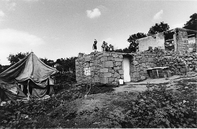 second tent in rubble