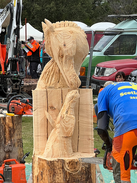 At the Carrbridge Chainsaw Carving Championships 03-09-2022