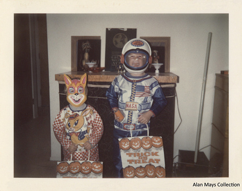 Trick or Treat with Fluffy the Bunny and a Space Explorer, 1971