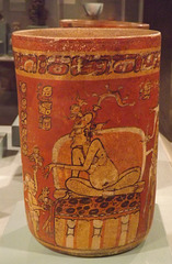 Mayan Cylindrical Vessel with a Mythic Scene in the Princeton University Art Museum, September 2012