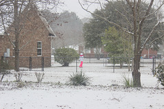 Snow Event, 2018....zoomed in to see the young girl next door :))