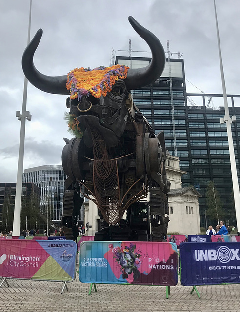 The Birmingham raging Bull from the Commonwealth Games 2022.