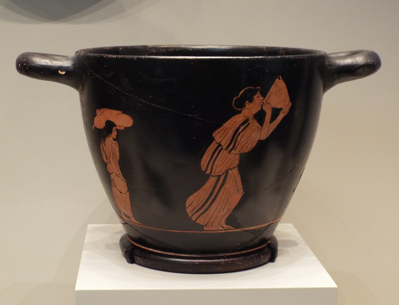 Red-Figure Skyphos with a Woman Drinking in the Getty Villa, June 2016