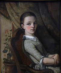 Portrait de Juliette Courbet , soeur de l'artiste