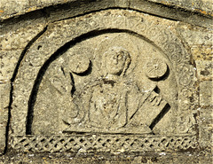 castor church, hunts (63) c11 tympanum, perhaps saxon