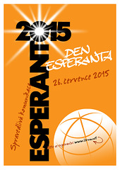 ĉeĥlingva afiŝo por Esperanto-Tago 2015 - plakát Den esperanta 2015