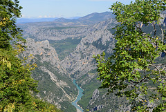 Gorges du Verdon, près  du col d'Illoire.