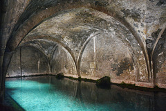 Italy, Siena, Water Reservoir in the Fontebranda Fountain, Look from Right Arch