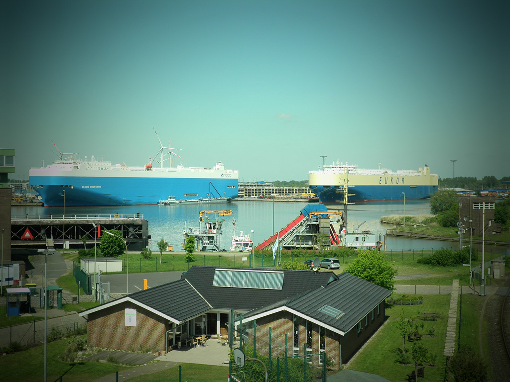 Autotransporter in Bremerhaven