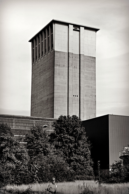 Betonförderturm über dem ehem. Schacht 3 (Zeche Westerholt 1/2/3, Herten-Westerholt) / 11.09.2016