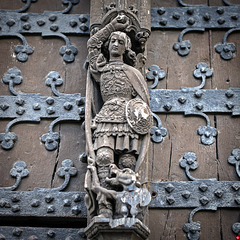 Detail am Portal Hôtel de Ville de Bruxelles