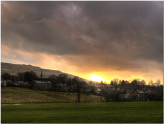 Sunset over Sedbergh