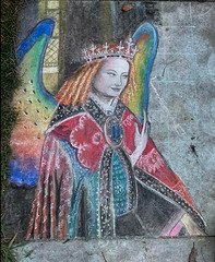 Pandemic chalk: Annunciation Angel 2