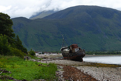 Old abandoned ship,  Corpach