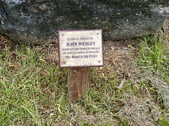Rearsby, stone on which John Wesley was reputed to have stood