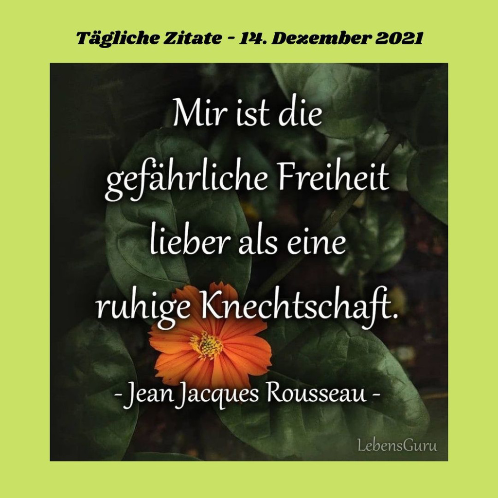 Tägliche Zitate - 14. Dezember 2021