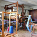 Weaving and Textile Equipment in the Cooper House in Old Bethpage Village, August 2022