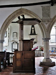 brookland church, kent  (16) c18 double decker pulpit