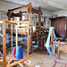 Weaving and Textile Equipment in the Cooper House in Old Bethpage Village, August 2022