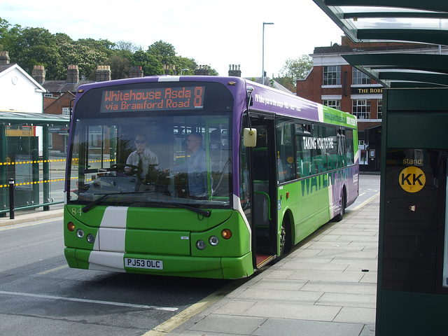 DSCF9210 Ipswich Buses 84 (PJ53 OLC) - 22 May 2015