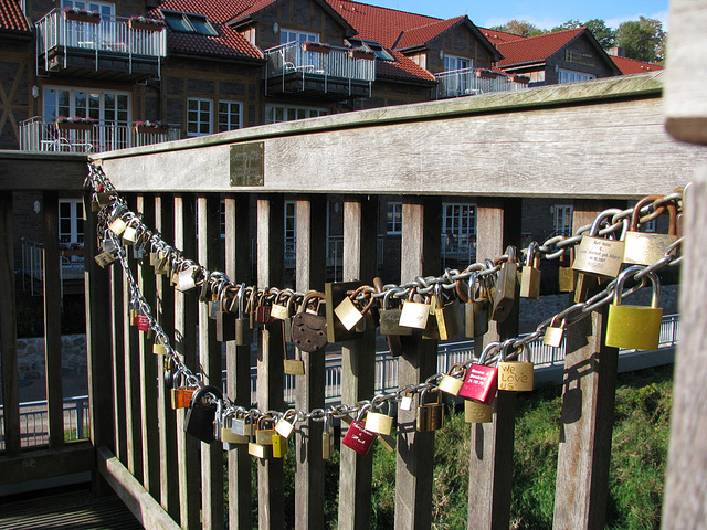 Love locks in Germany...