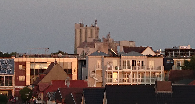 Silo am Hafen