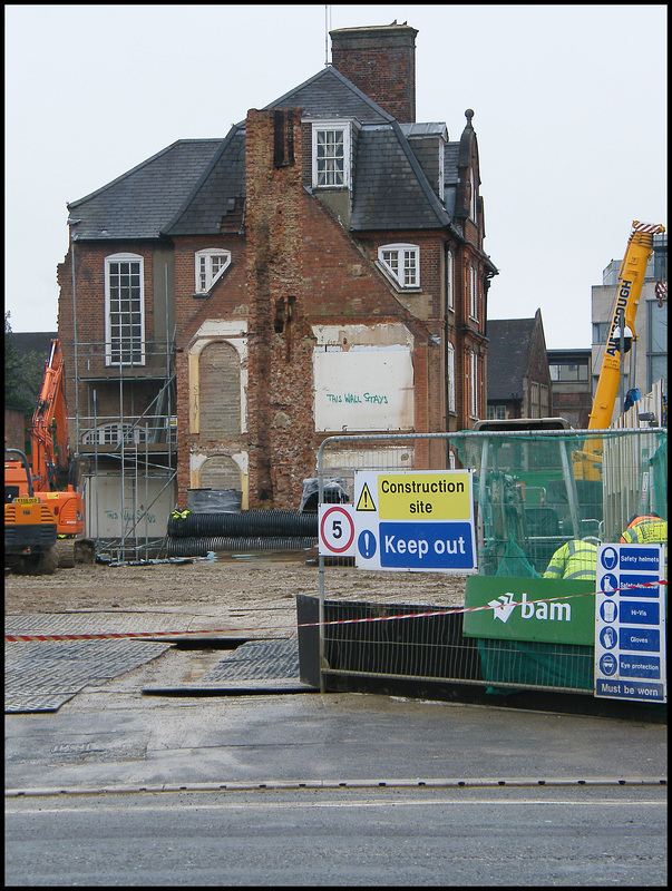 Keep Out construction site