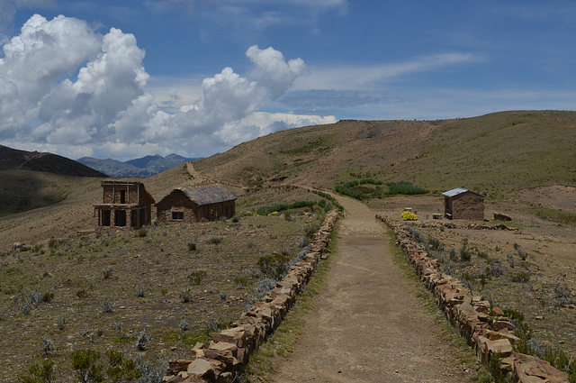 Bolivia, Titicaca Lake, Trekking Path on the Island of the Sun