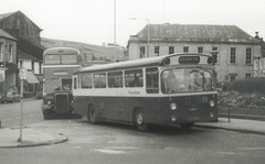 Rossendale Transport buses in Bacup - circa 1977