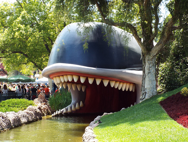 Monstro the Whale in the Storybookland Canal Boats in Disneyland, June 2016