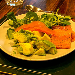 LR-IMG 4609 - Starters: Lambs' Leaf Lettuce, Avocado and Gravadlax