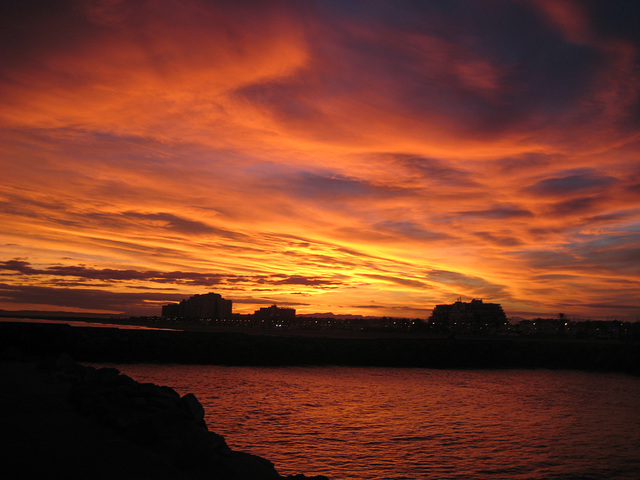 Sonnenuntergang über Emburiabrava