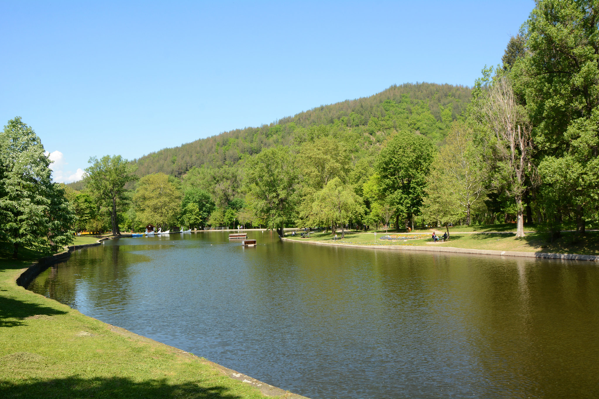 Bulgaria, Blagoevgrad, The Lake in the Park of Bachinovo