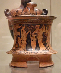 Terracotta Red-Figure Pyxis in the Metropolitan Museum of Art, February 2012