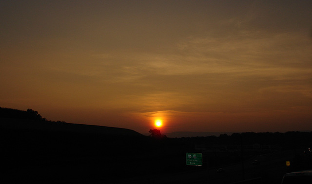 Dark sunset in Virginia