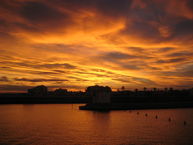 Sonnenuntergang über Emburiabrava