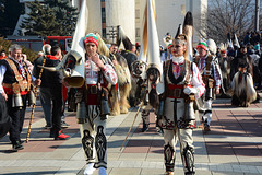 Bulgaria, Blagoevgrad, At the Head of the Column "Procession of the Kukers"