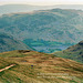 Looking back towards Glenridding and Ullswater from above Red Screes (Scan from June 1994)
