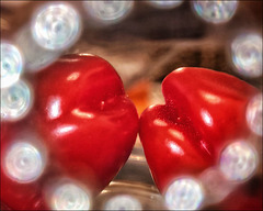 Kissing mini tomatoes