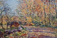 "Lisière de la forêt de Fontebleau" (détail) (Alfred Sisley - 1885)