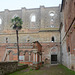 Italy, Courtyard of the Abbey of San Galgano